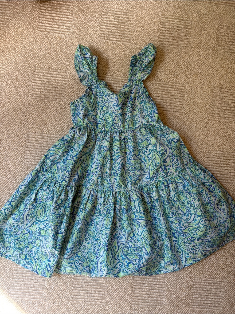 J. Crew Crewcuts girls paisley midi dress size 5